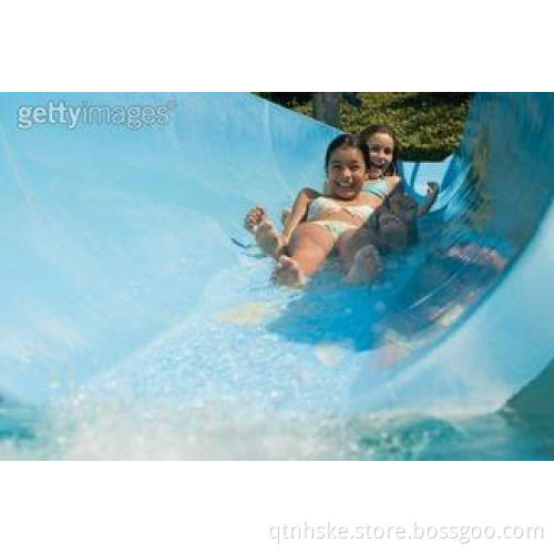 Swimming Pool Kid Water Slides Fiber Glass Open Flume Water